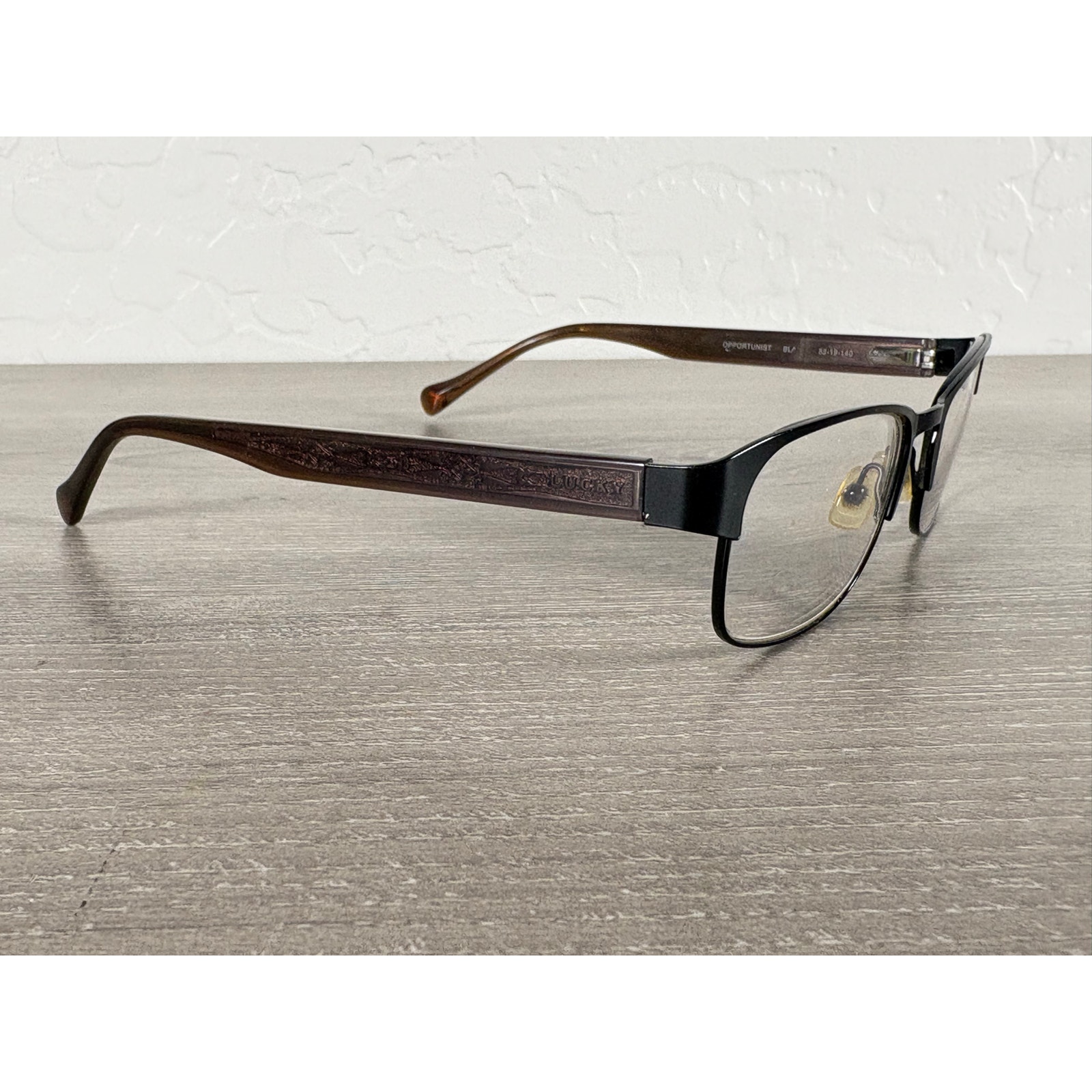 Lucky Brand Opportunist Eyeglasses Frame Brown Black Rectangular 5219140